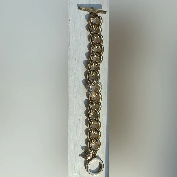 Vintage VS Gold Tone Chunky Bracelet - Picture 3 of 4